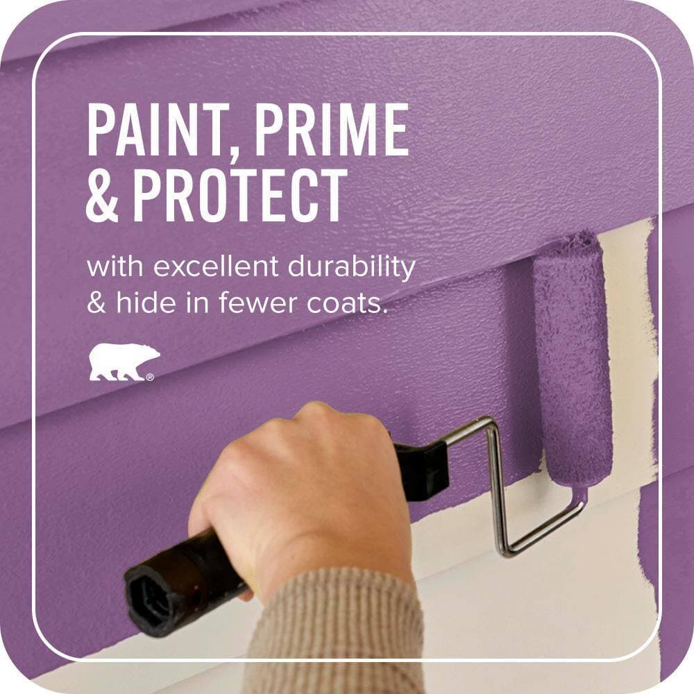 BEHR ULTRA 1 gal. #670B-7 Candy Violet Satin Enamel Exterior Paint & Primer (3)
