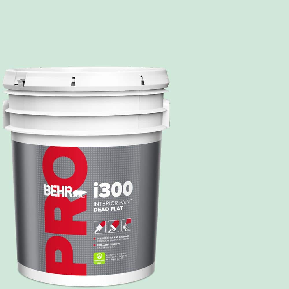 BEHR PRO 5 gal. #M420-2 Green Aqua Dead Flat Interior Paint