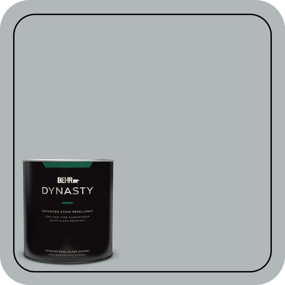 BEHR DYNASTY 1 qt. #N450-3 Meteor Shower Semi-Gloss Enamel Interior Stain-Blocking Paint & Primer
