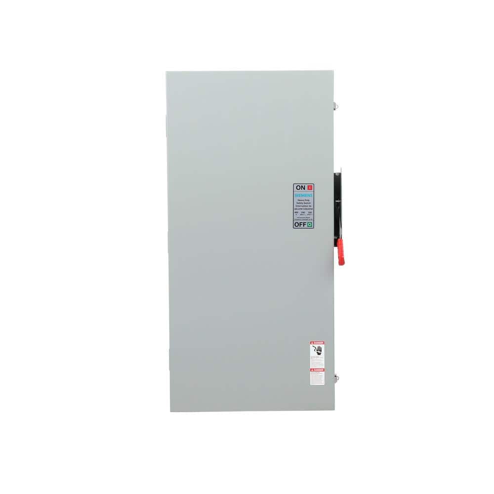 Siemens Heavy Duty 400 Amp 240-Volt 3-Pole Outdoor Fusible Safety Switch (1)
