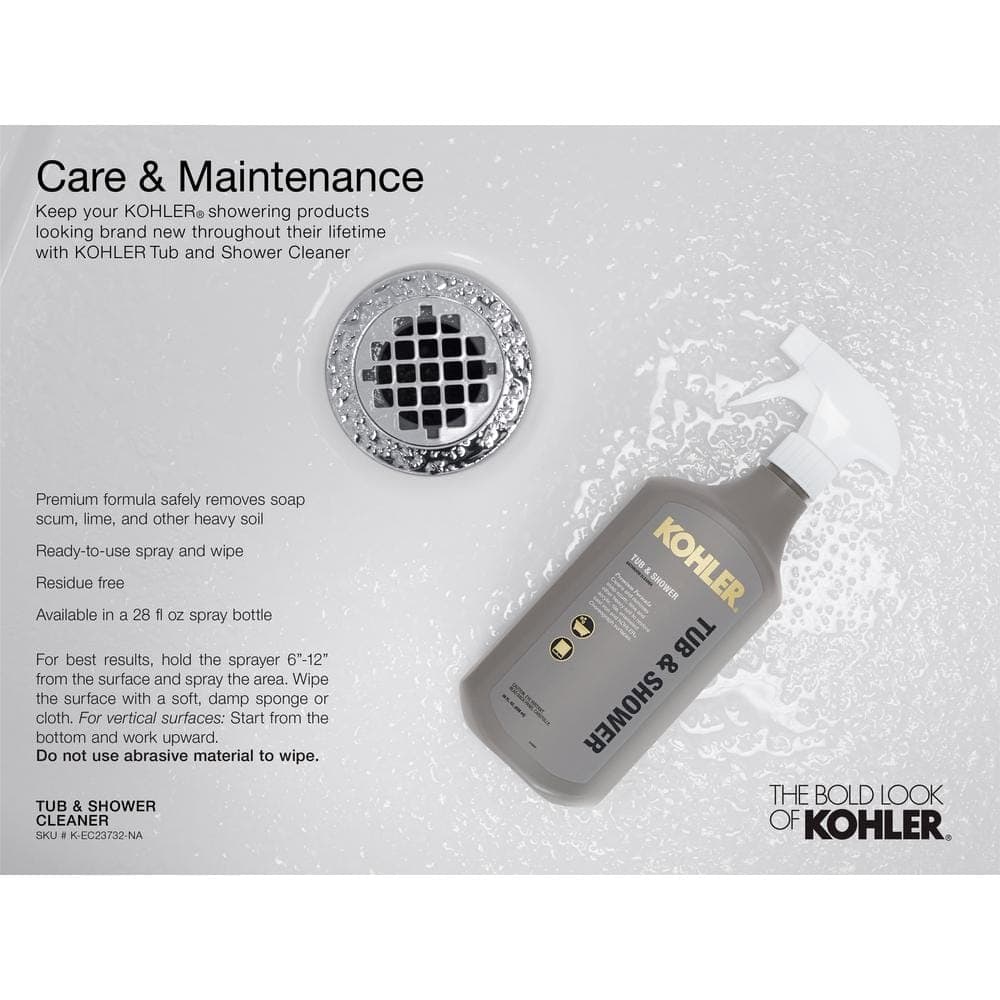KOHLER Archer 48 in. L 36 in. W Alcove Shower Pan Base with Drain and Removable Cover (4)