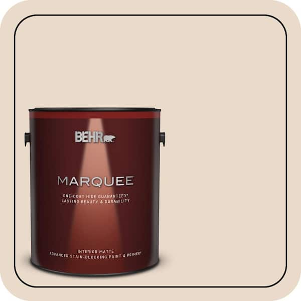 BEHR MARQUEE 1 gal. #S240-1 Creme Fraiche Matte Interior Paint & Primer (2)