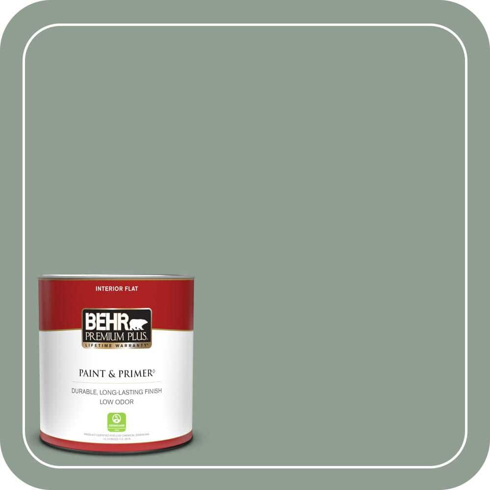 BEHR PREMIUM PLUS #ICC-104 Balsam Fir Interior/Exterior Paint & Primer Color Sample (1)