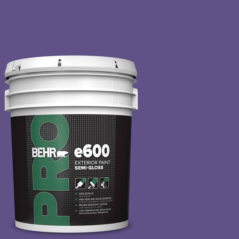 BEHR PRO 5 gal. #P560-7 Kings Court Semi-Gloss Exterior Paint