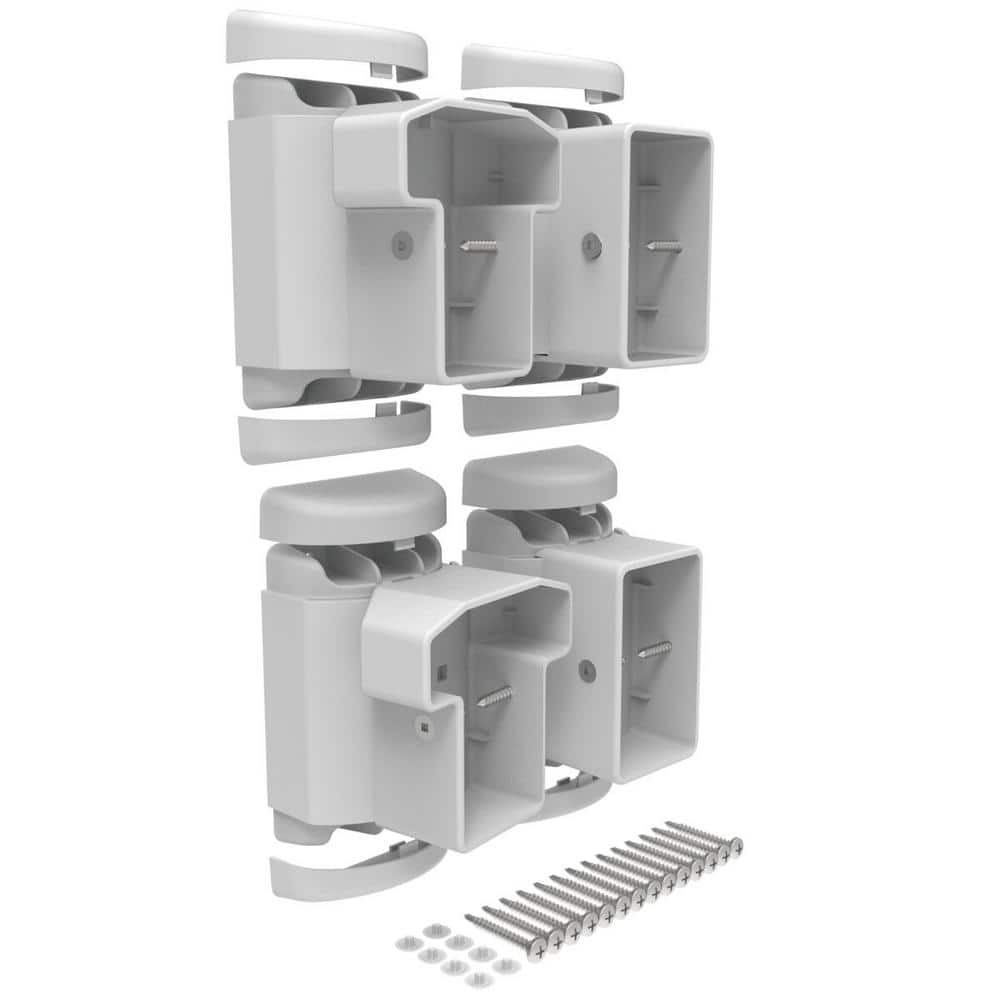 Veranda T-Rail Vinyl Railing Level Angle Bracket Kit (3)