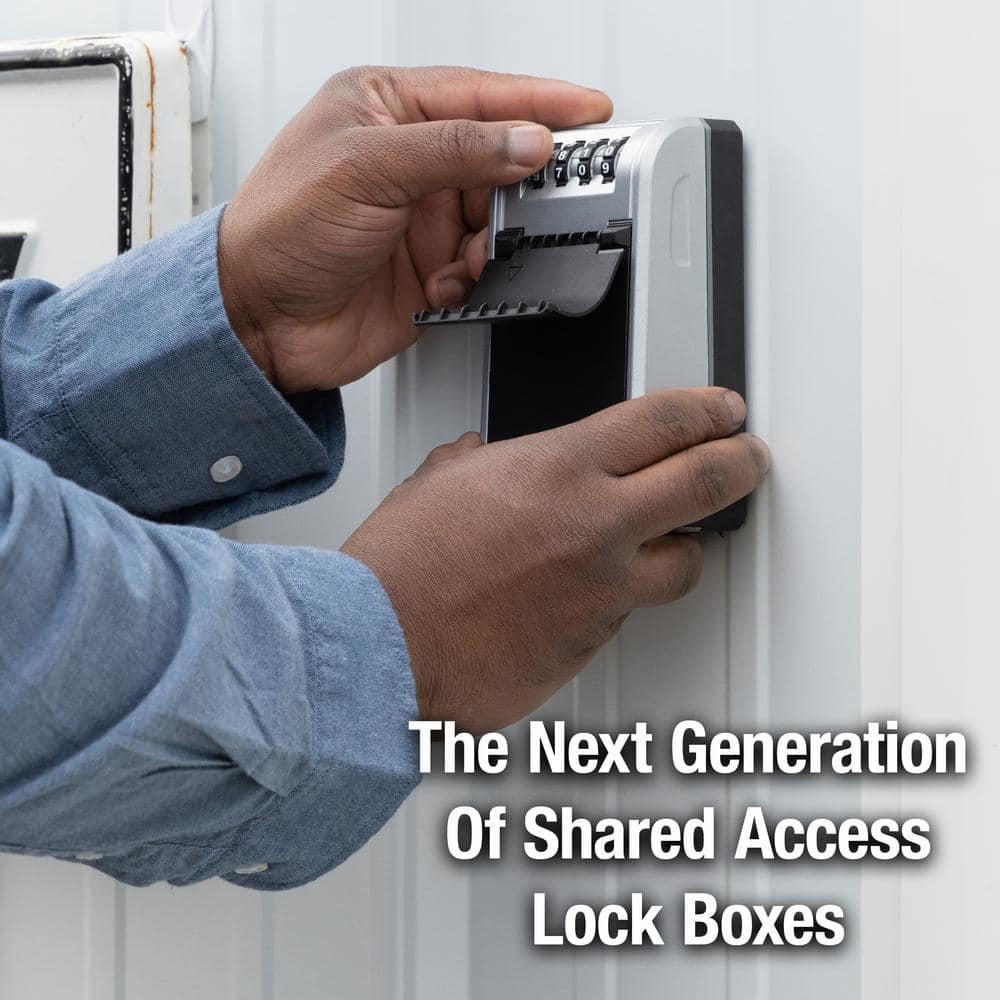 Master Lock Large Wall Mount Outdoor Lock Box with Combination Dial and Key Tether (3)