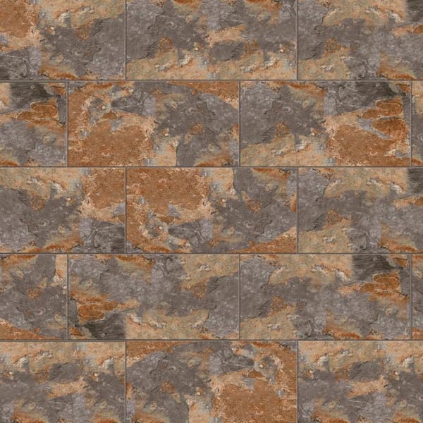 Marazzi VitaElegante Ardesia 12 in. x 24 in. Matte Porcelain Floor and Wall Tile (1.95 sq. ft. /each)