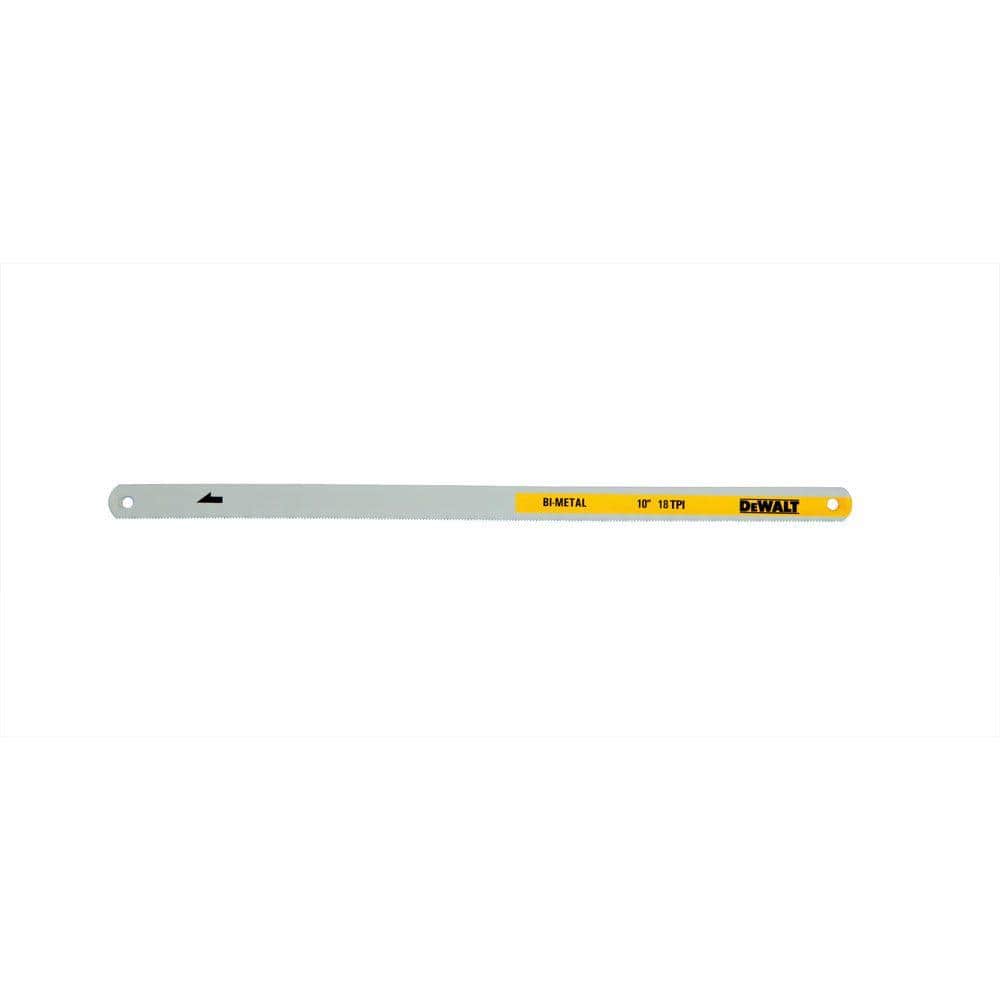DEWALT 10 in. 18-TPI Bi-Metal Hacksaw Blade (2-Pack) (1)