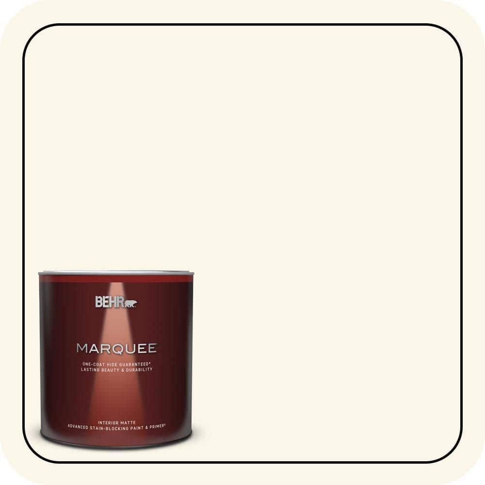 BEHR MARQUEE 1 qt. #PWN-30 Clear Moon Matte Interior Paint & Primer
