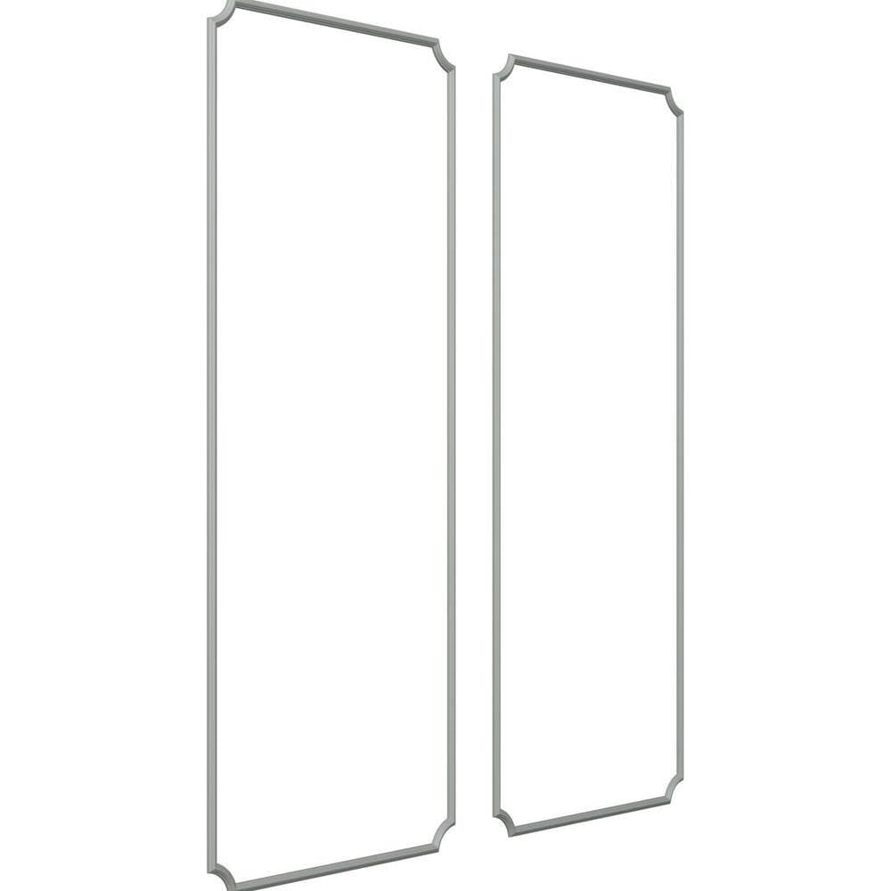 Ekena Millwork 28 in. W x 72 in. H Unfinished Polyurethane Large Classic Panel Moulding Kit (Double Panel) (2)