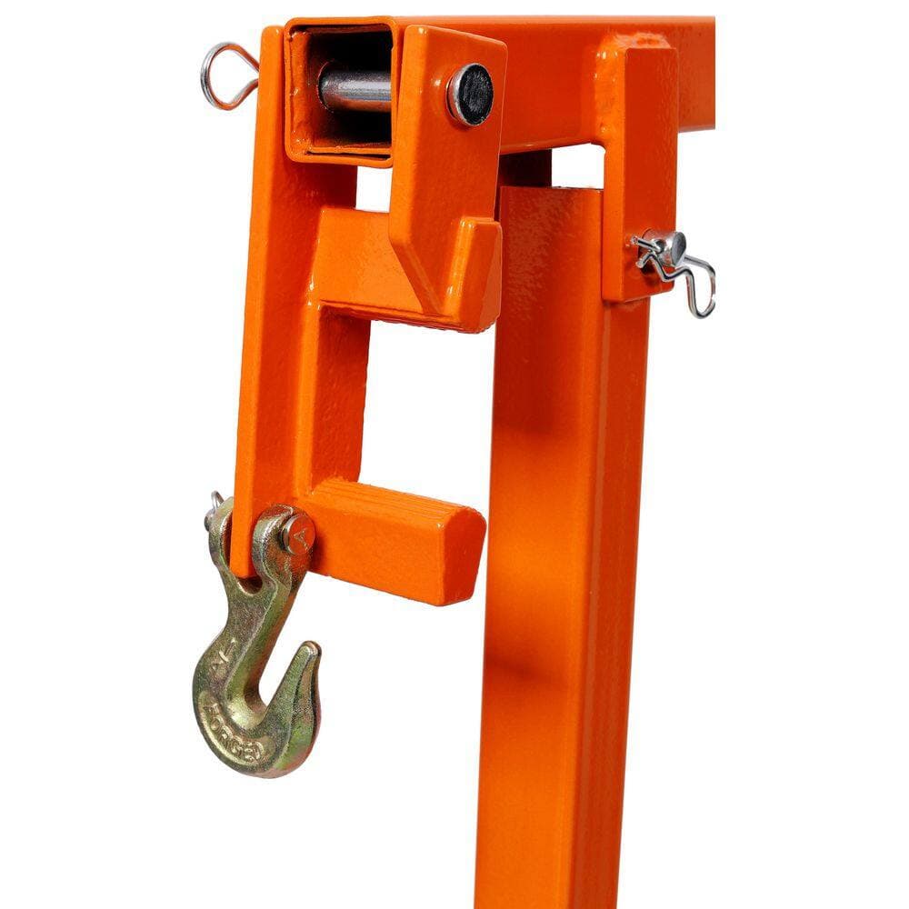 maocao hoom T Post Puller Fence Post Puller 36in, For Round Fence Posts, Orange Color (3)
