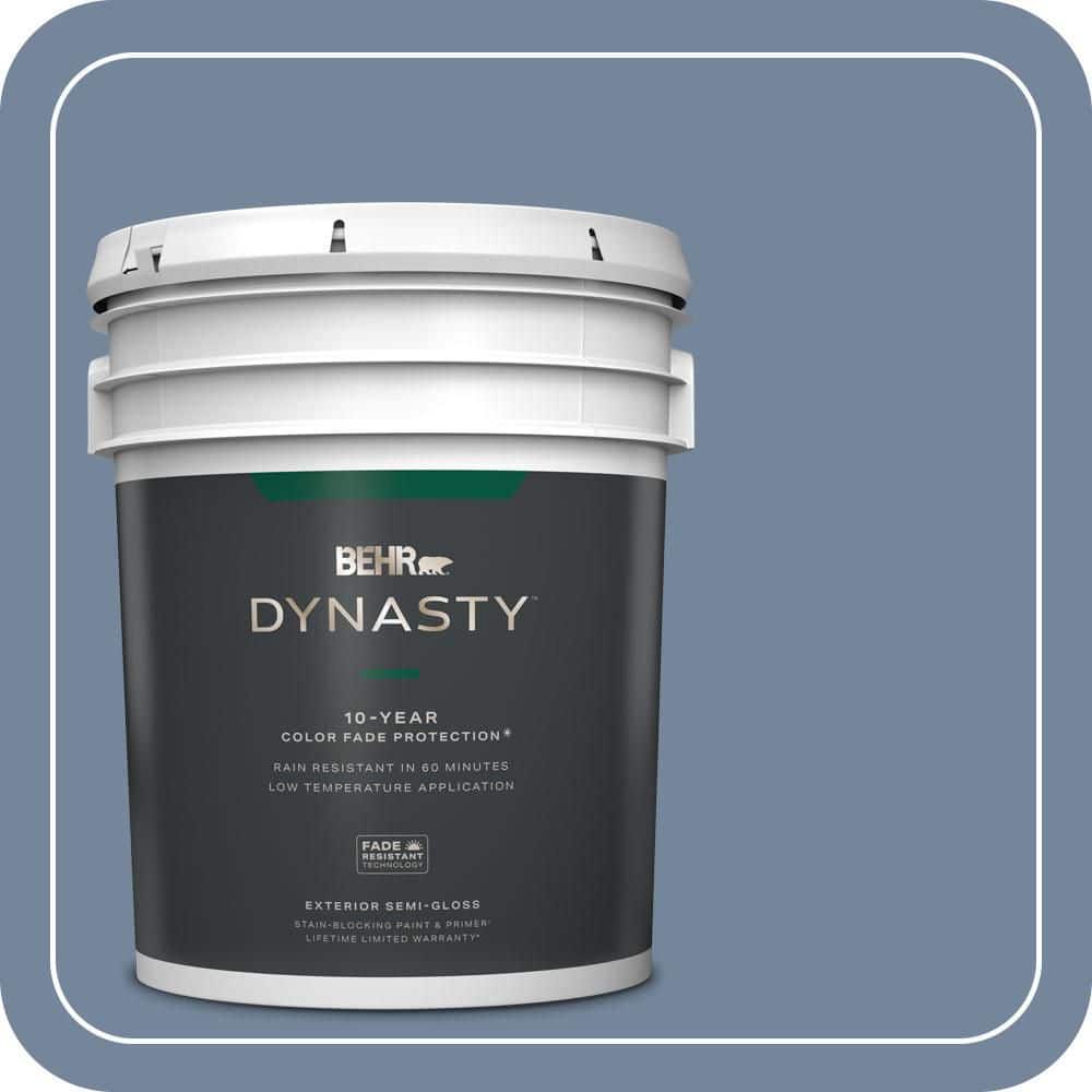 BEHR DYNASTY 5 gal. #580F-5 Mysteria Semi-Gloss Exterior Stain-Blocking Paint & Primer