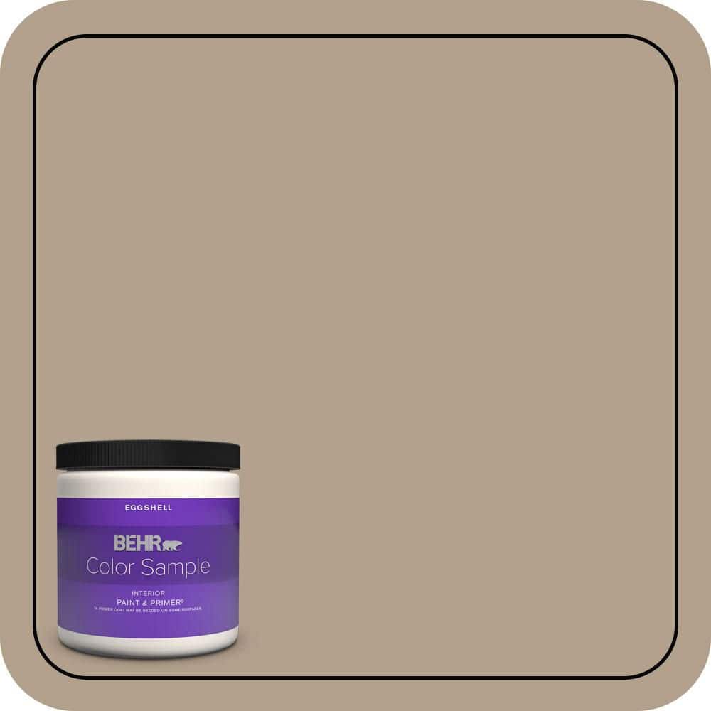 BEHR PREMIUM PLUS 8 oz. #PWL-85 Stepping Stones Eggshell Enamel Interior Paint & Primer Color Sample (1)