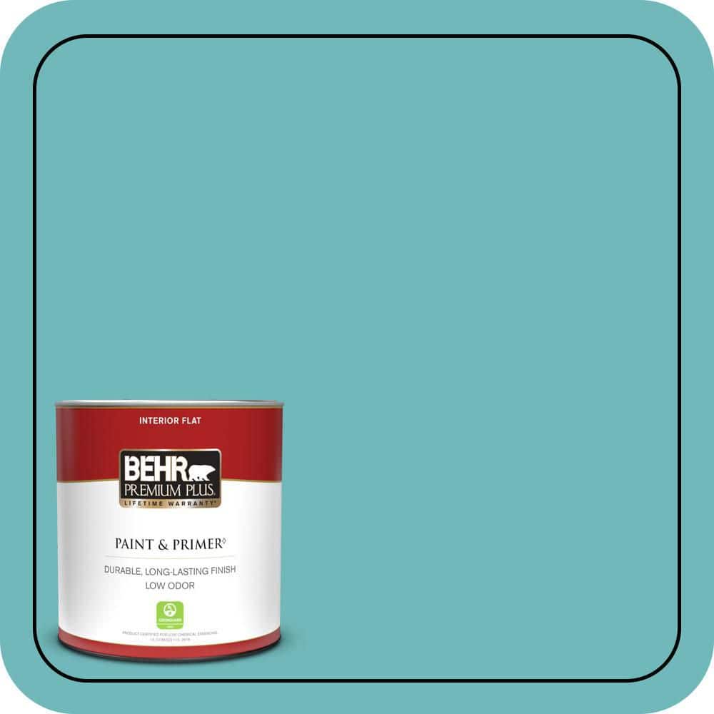 BEHR PREMIUM PLUS #510D-5 Surfer Flat Interior/ & Primer Color Sample