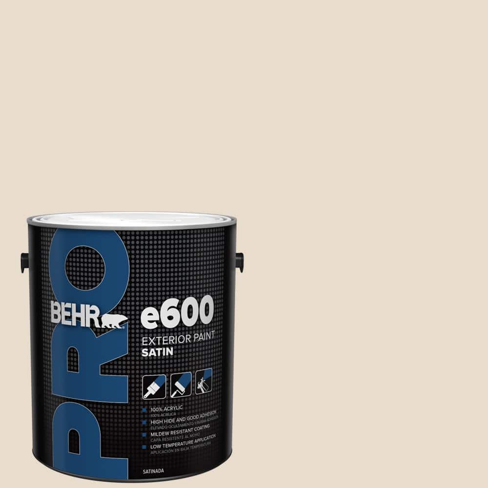 BEHR PRO 1 gal. #OR-W11 White Mocha Satin Enamel Exterior Paint