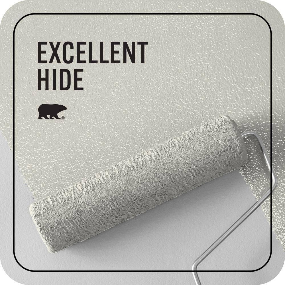 BEHR PREMIUM PLUS 5 gal. #GR-W09 Snowfall White Ceiling Flat Interior Paint & Primer (2)