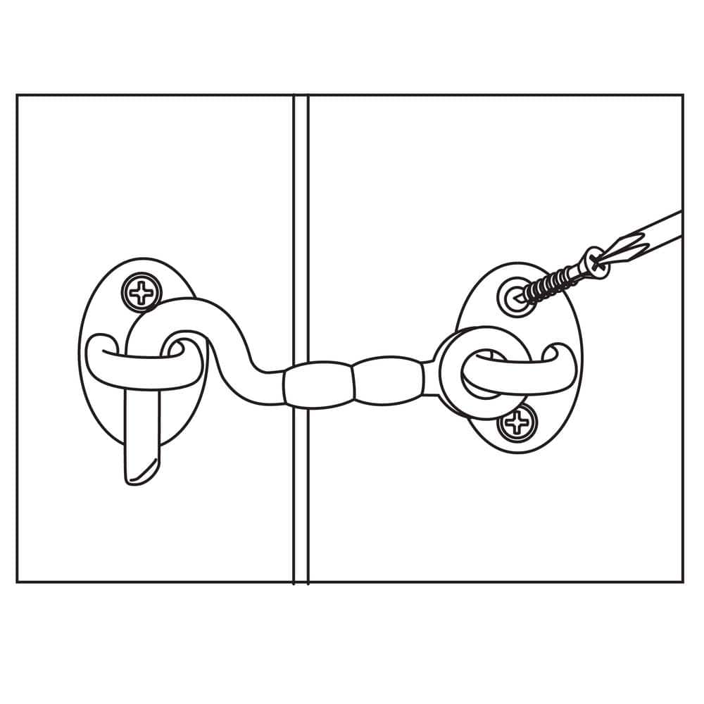 Everbilt 3 in. Stainless Steel Hook and Eye (2)