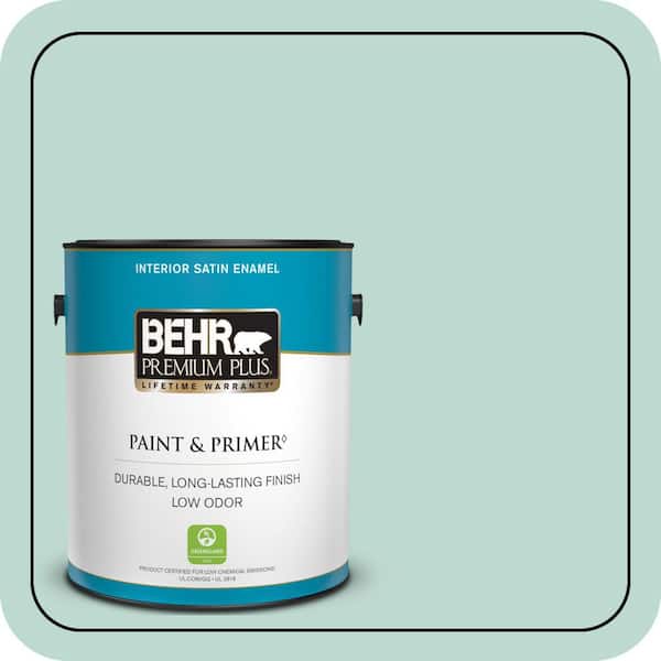 BEHR PREMIUM PLUS #M440-2 Serene Breeze Enamel Low Odor & Primer (2)