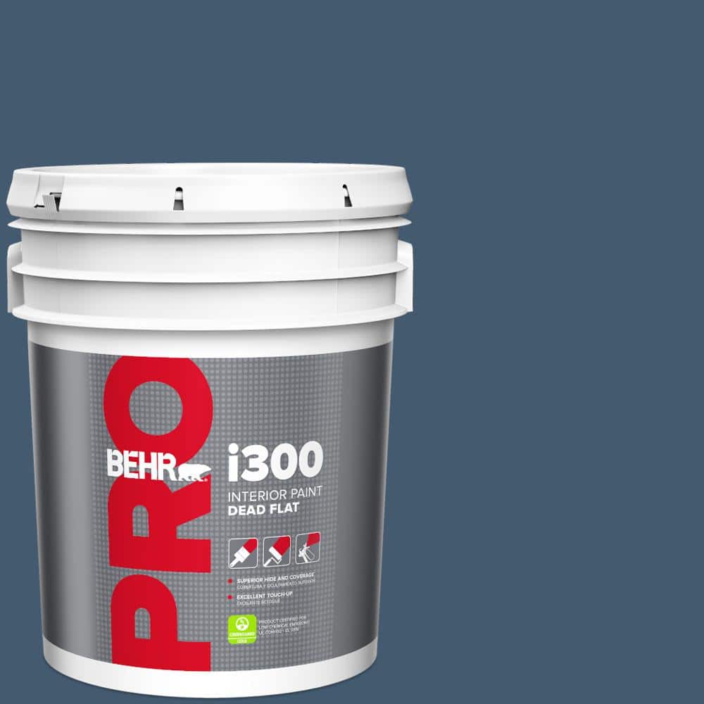 BEHR PRO 5 gal. #S500-7 Infinite Deep Sea Dead Flat Interior Paint