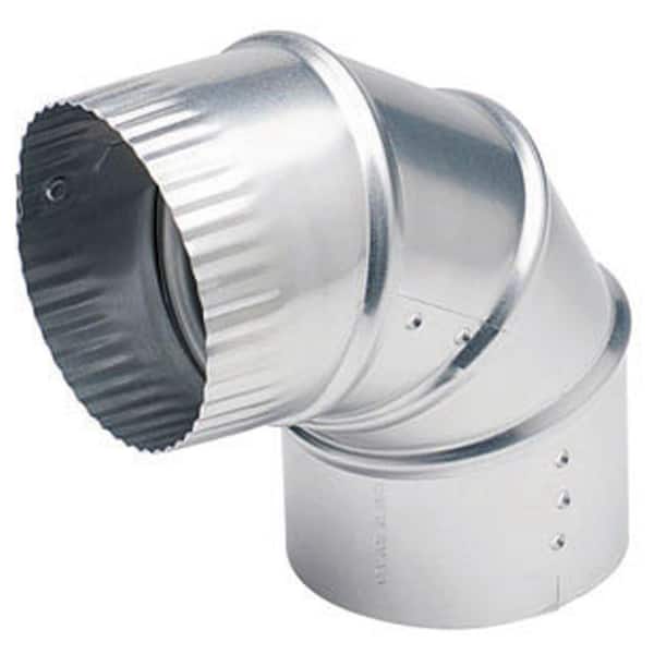 Deflecto 4 in. Aluminum 90-Degree Elbow (2)