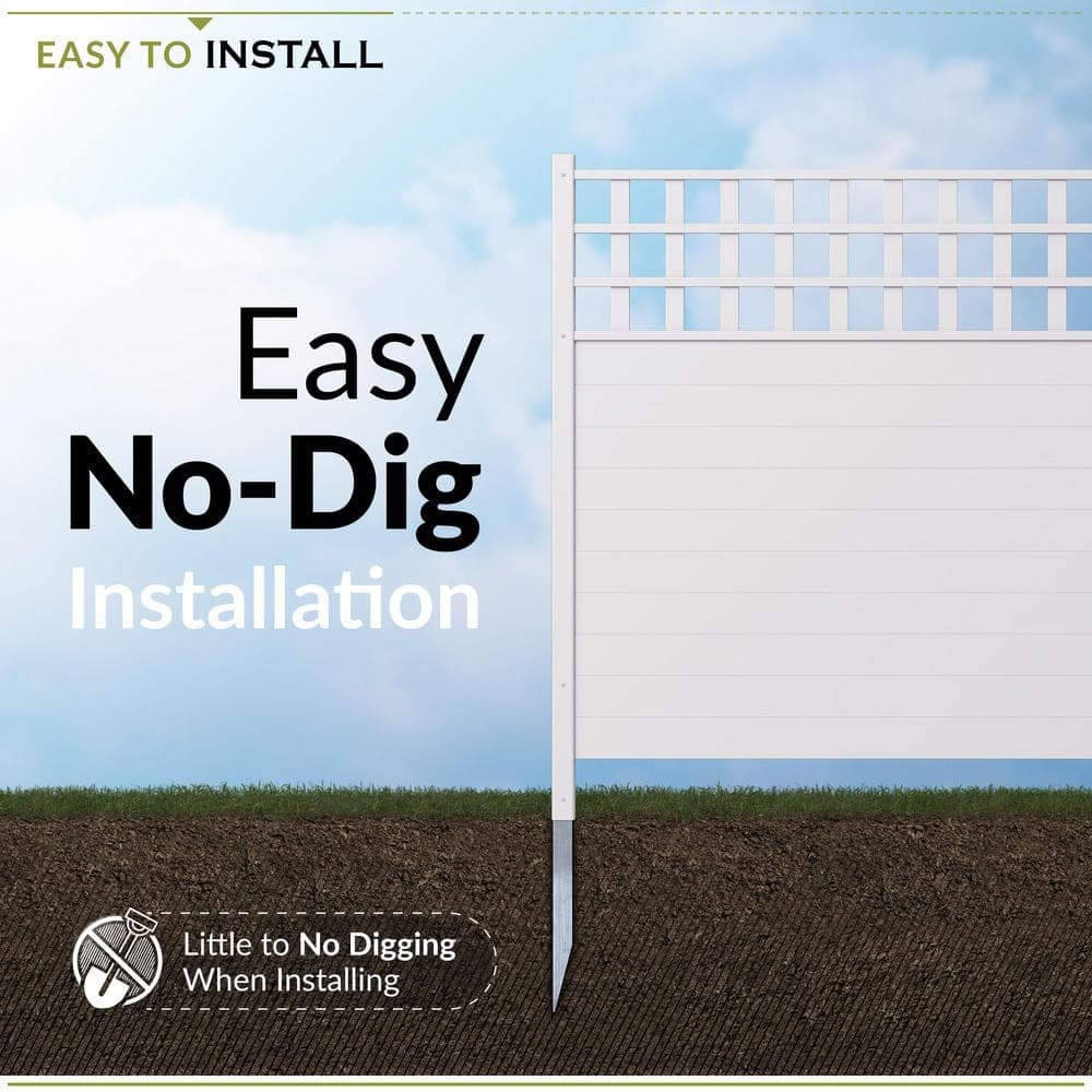 Zippity Outdoor Products 4 ft. x 3.5 ft. Keswick Vinyl Privacy Fence Panel and Screen Kit (2-Pack) (3)