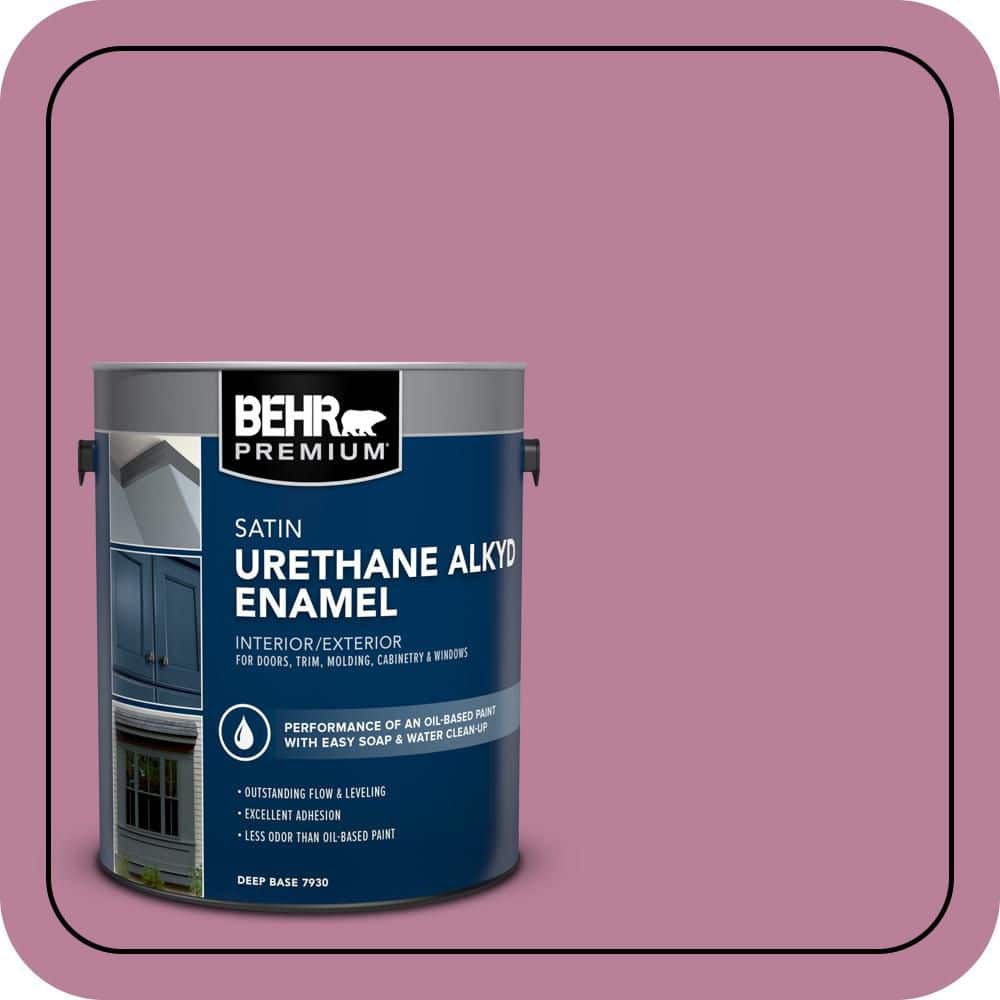 BEHR PREMIUM 1 gal. #M130-5 Cabaret Urethane Alkyd Satin Enamel Interior/Exterior Paint