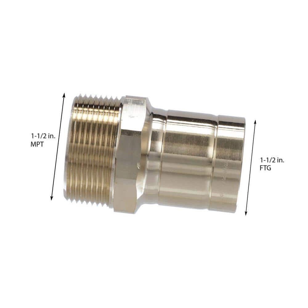 Viega ProPress 1-1/2 in. Zero-Lead Bronze Street Adapter (2)