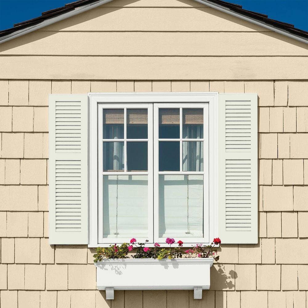 Glidden Premium 1 qt. PPG1126-1 Sterling Shadow Satin Exterior Latex Paint (4)