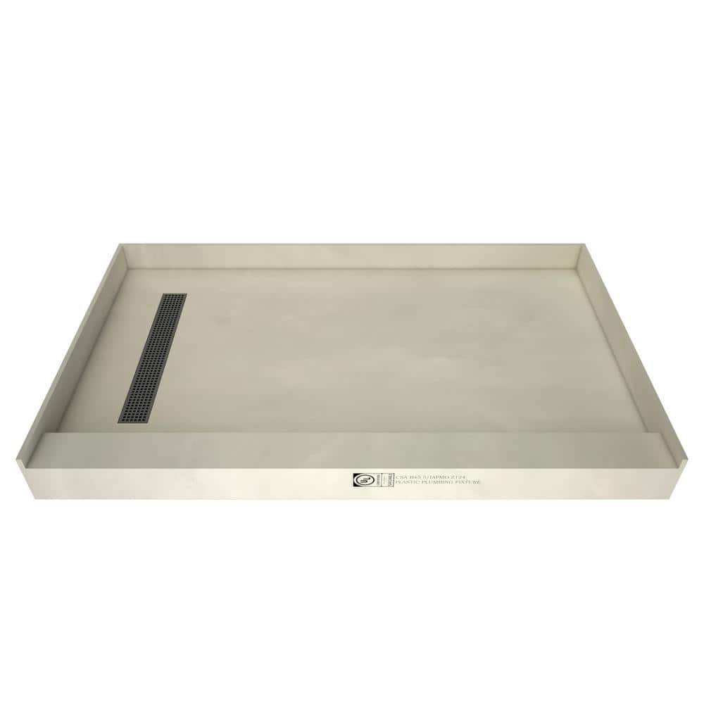 Tile Redi Redi Trench 32 in. 60 in. Single Threshold Shower Base with Drain and Trench Grate (1)