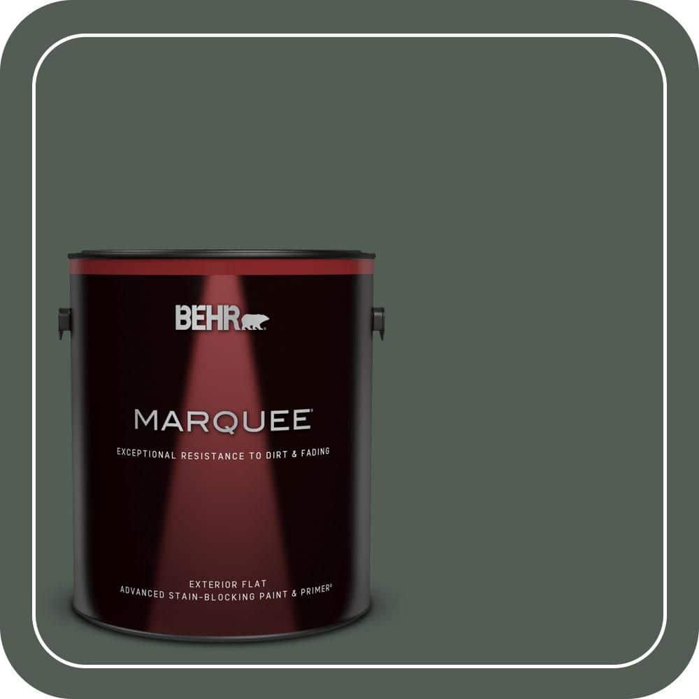 BEHR MARQUEE 1 gal. #700F-7 Evergreen Bough Flat Exterior Paint & Primer (1)