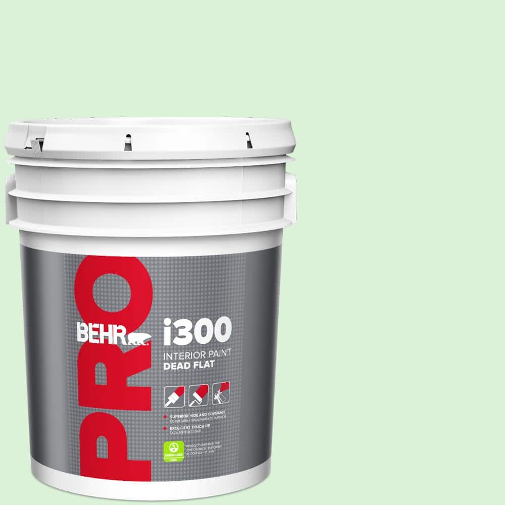 BEHR PRO 5 gal. #P390-1 Frostini Dead Flat Interior Paint