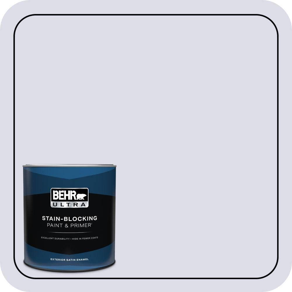BEHR ULTRA 1 qt. #640C-1 Hosta Flower Satin Enamel Exterior Paint & Primer (1)