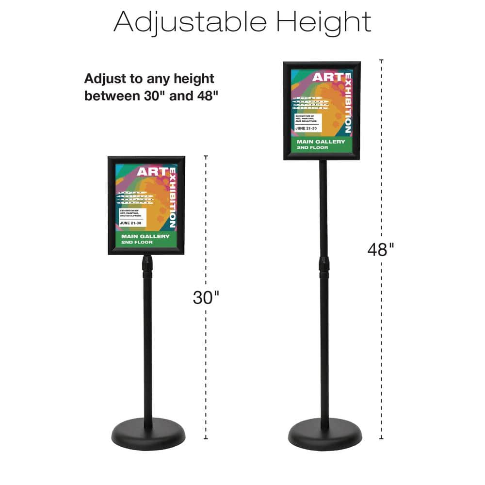 EXCELLO GLOBAL PRODUCTS Pedestal Sign Holder (2)