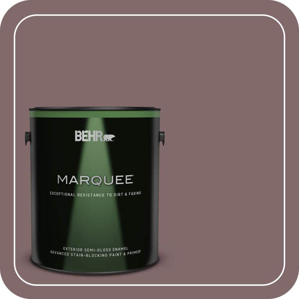 BEHR MARQUEE 1 gal. #N120-6 Raisin in the Sun Semi-Gloss Enamel Exterior Paint & Primer