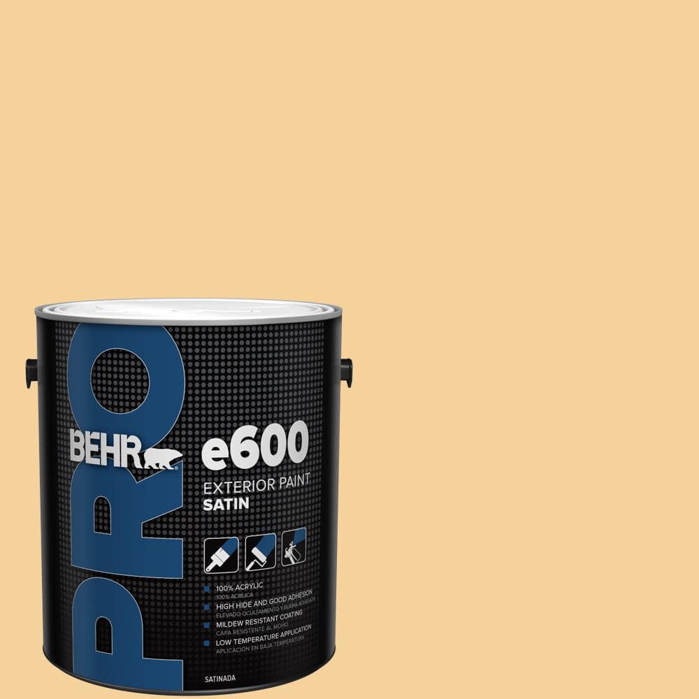 BEHR PRO 1 gal. #320C-3 Honey Butter Satin Exterior Paint