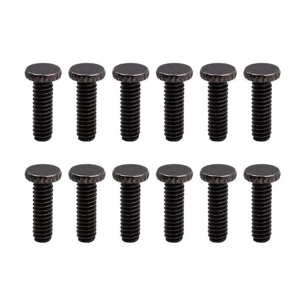Commercial Electric #8 Dark Chrome Ceiling Fan Light Fitter Screws (12-Pack)