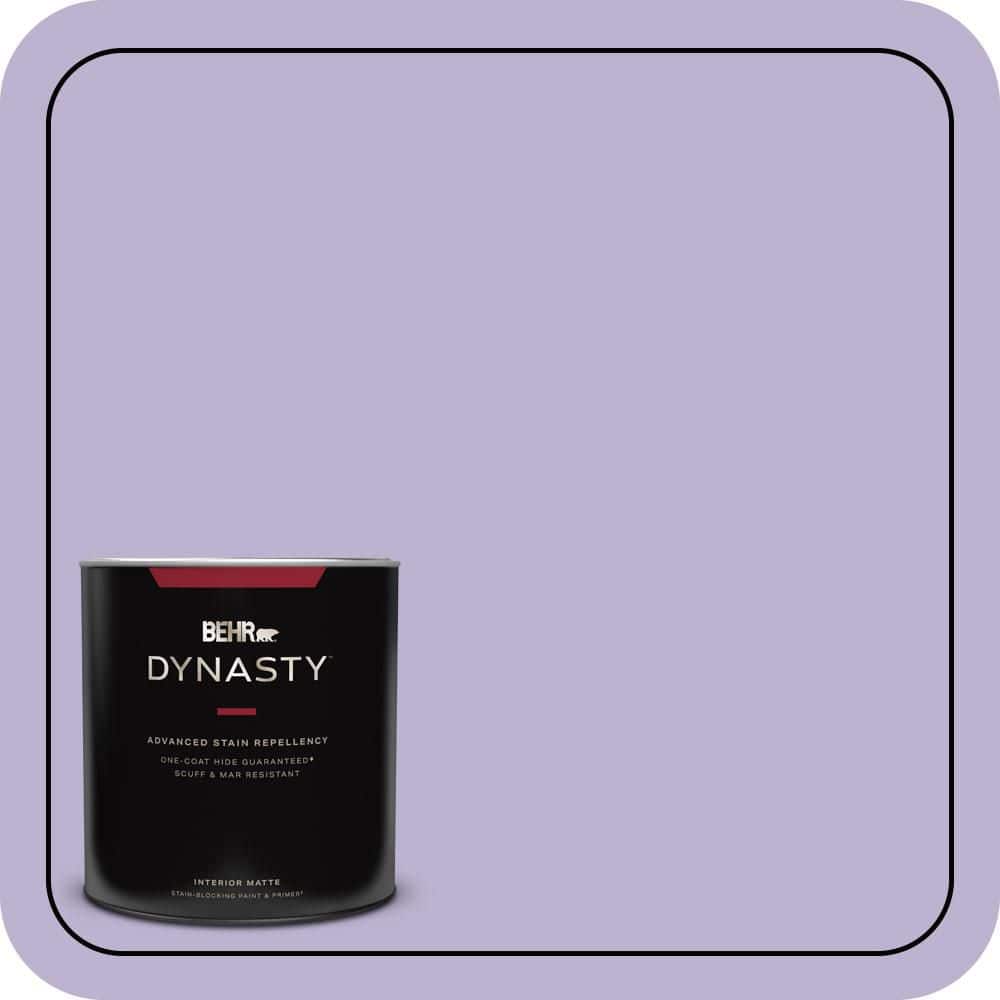 BEHR DYNASTY 1 qt. #M560-3 Grape Hyacinth Matte Interior Stain-Blocking Paint & Primer