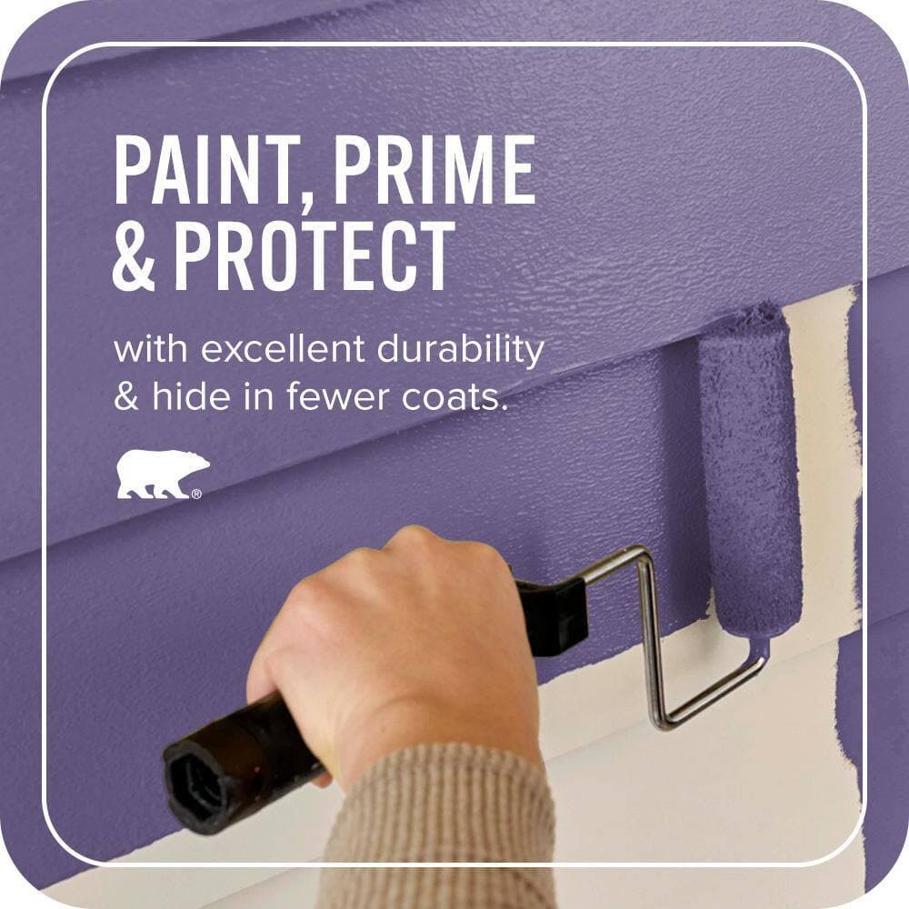 BEHR ULTRA 1 qt. #640B-7 Berry Jam Satin Enamel Exterior Paint & Primer (3)