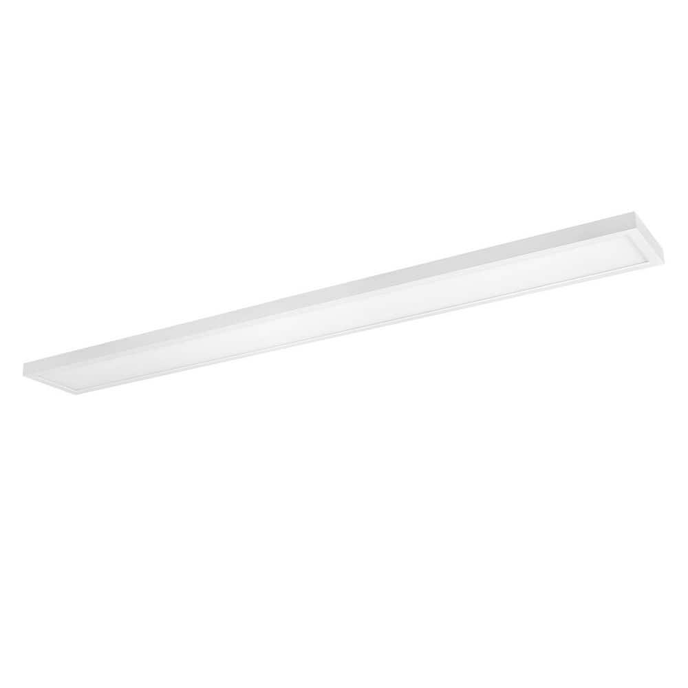 Commercial Electric Flex Install Panel 12 in. x 48 in. White Integrated LED Flat Panel Light with 5CCT (2)
