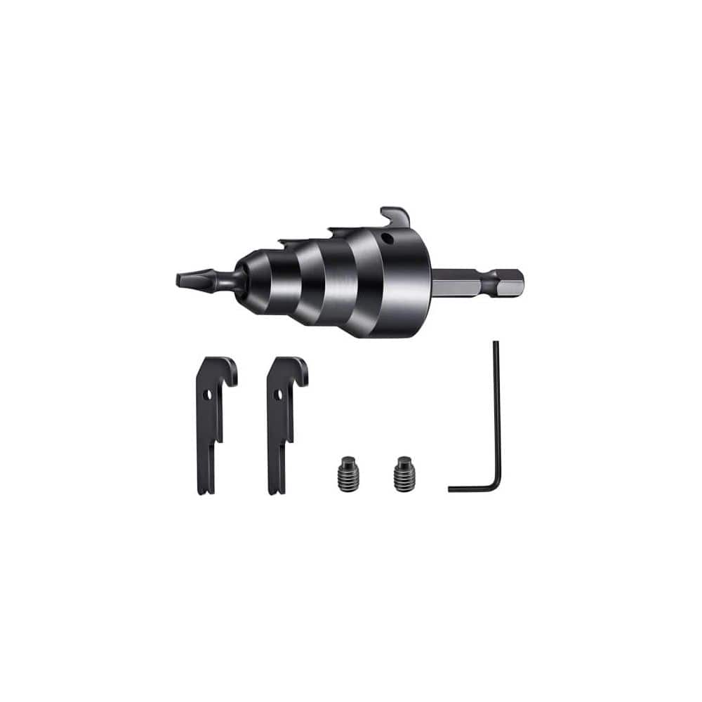 Yichuhaoxi 1/2 in. 3/4 in. 1 in. Pipe Capacity Conduit Reamer Tool Kit Improved Bit Retention for Electrical Metallic Tubing (2)