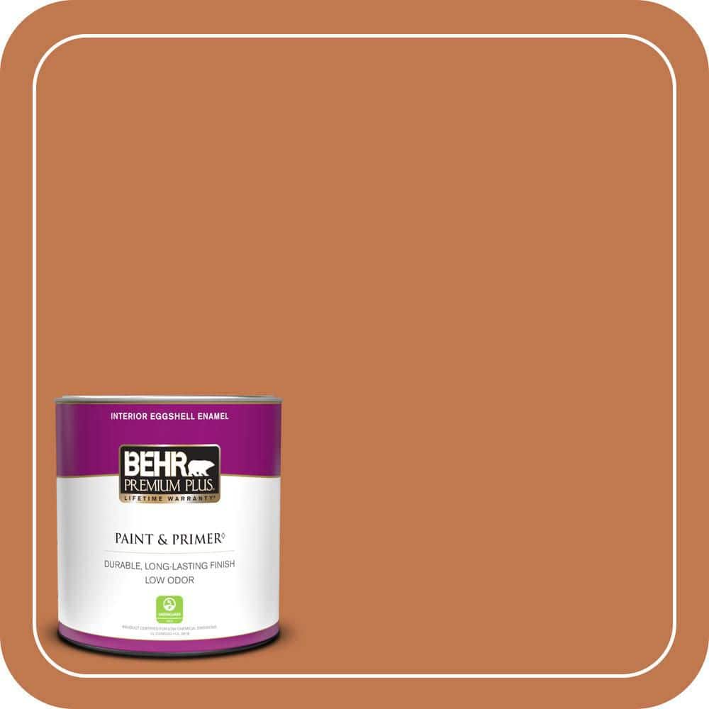 BEHR PREMIUM PLUS #240D-6 Chivalry Copper Enamel Interior Stain-Blocking Paint and Primer (1)
