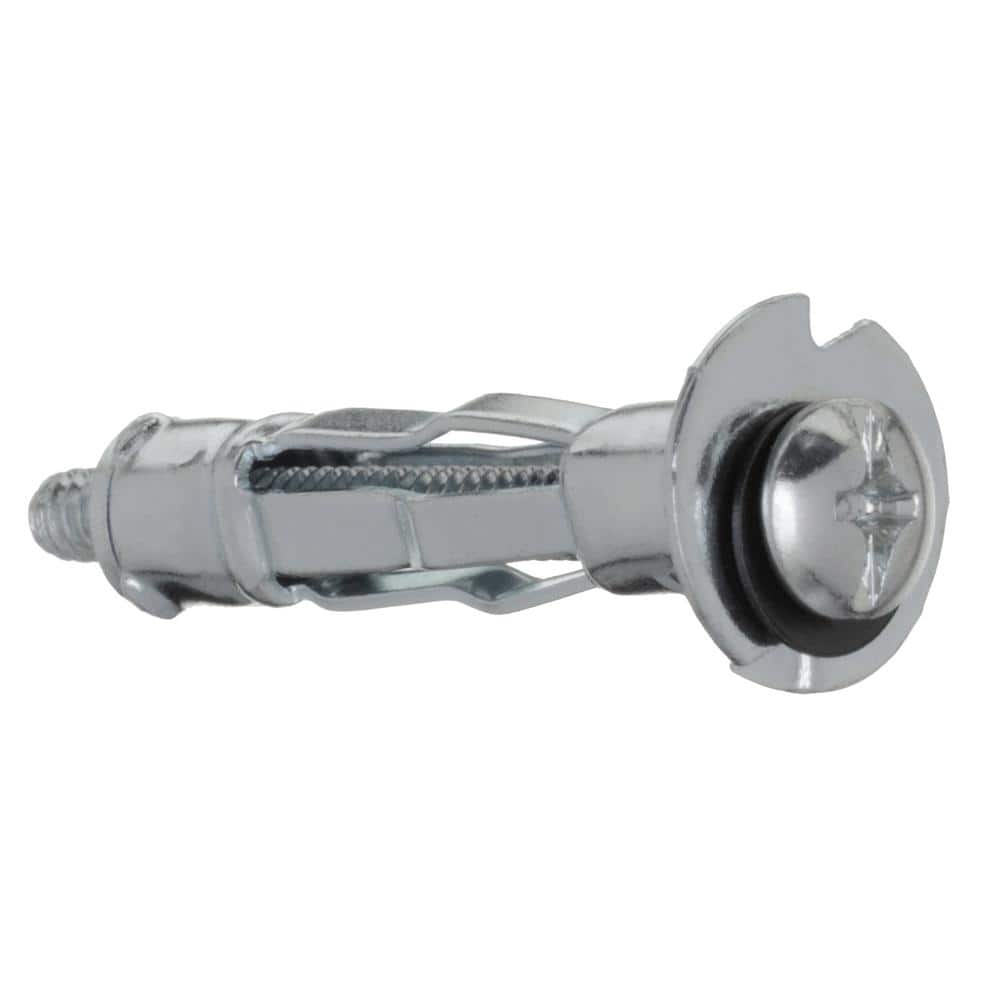 Everbilt 5-Pieces #6-32 x 1-1/2 in. Zinc-Plated Hollow Wall Anchor with Truss-Head Combo Drive Screw (2)