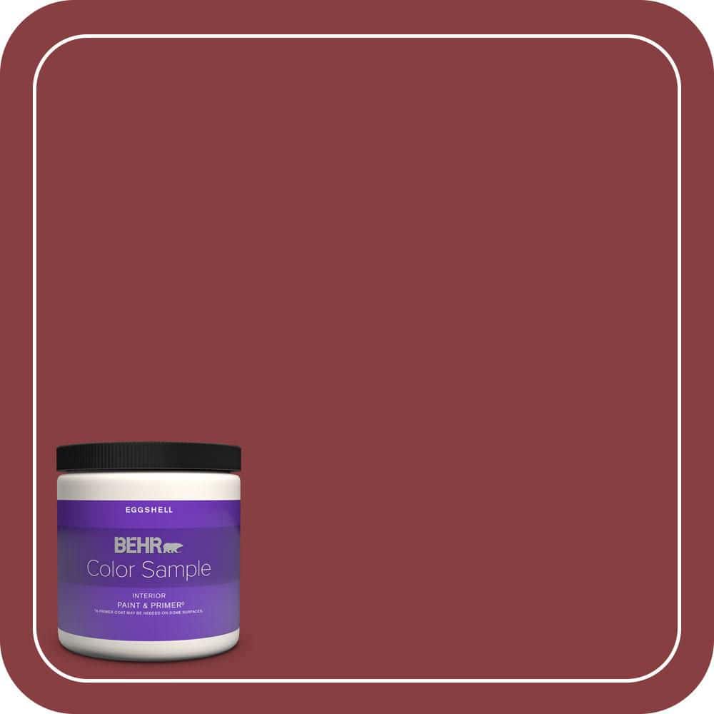BEHR PREMIUM PLUS 8 oz. #S-G-140 Cherry Cobbler Eggshell Enamel Interior Paint & Primer Color Sample