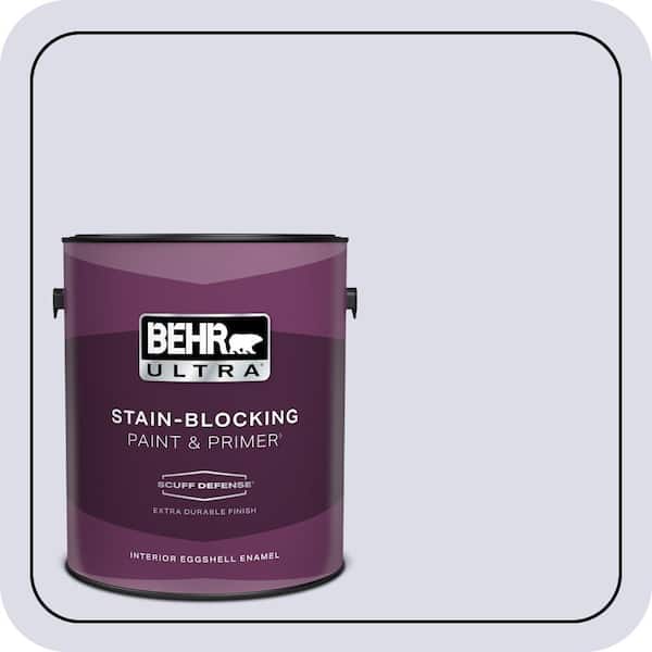 BEHR ULTRA 1 gal. #640C-1 Hosta Flower Extra Durable Eggshell Enamel Interior Paint & Primer (2)