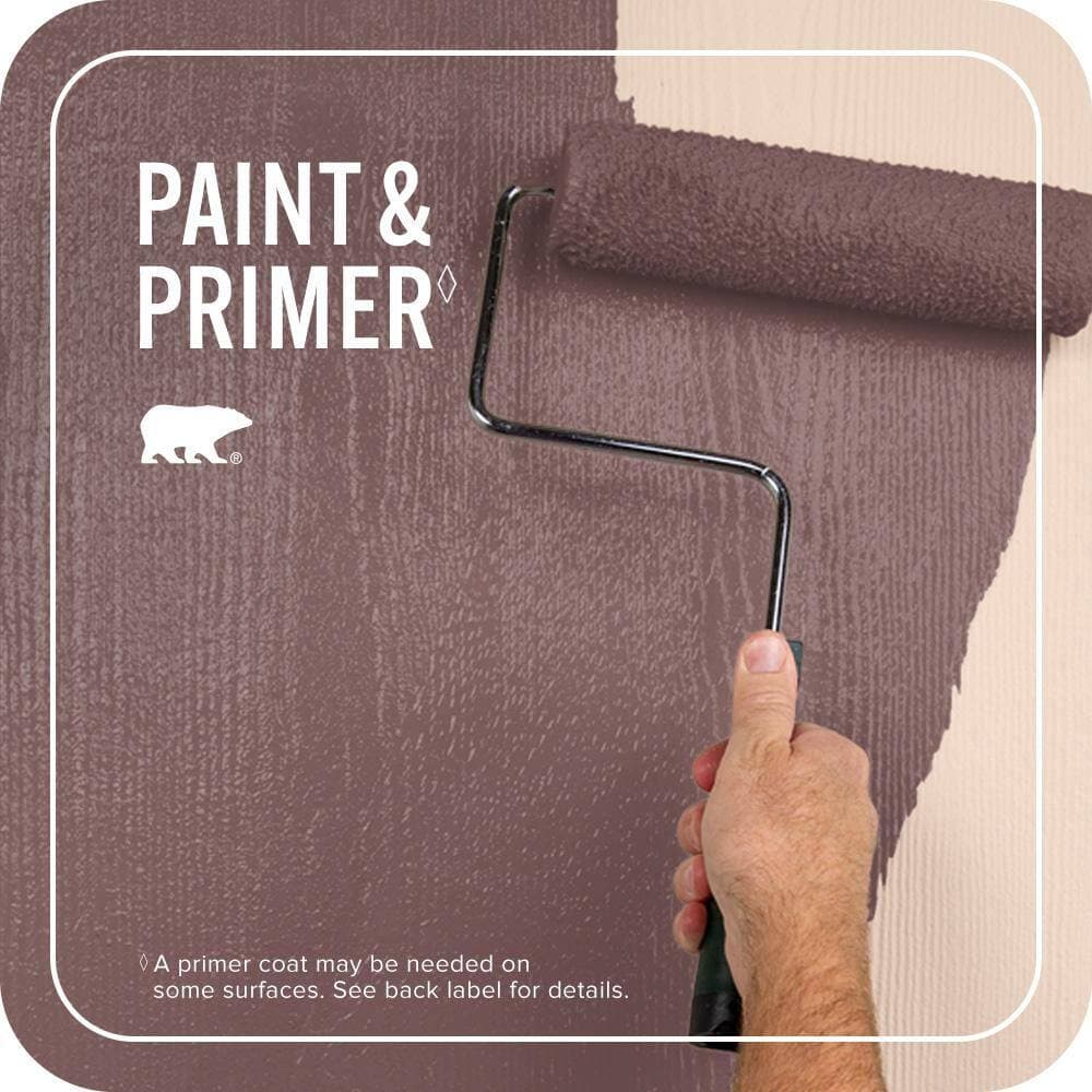 BEHR PREMIUM PLUS 1 qt. #140F-6 Book Binder Satin Enamel Exterior Paint & Primer (3)