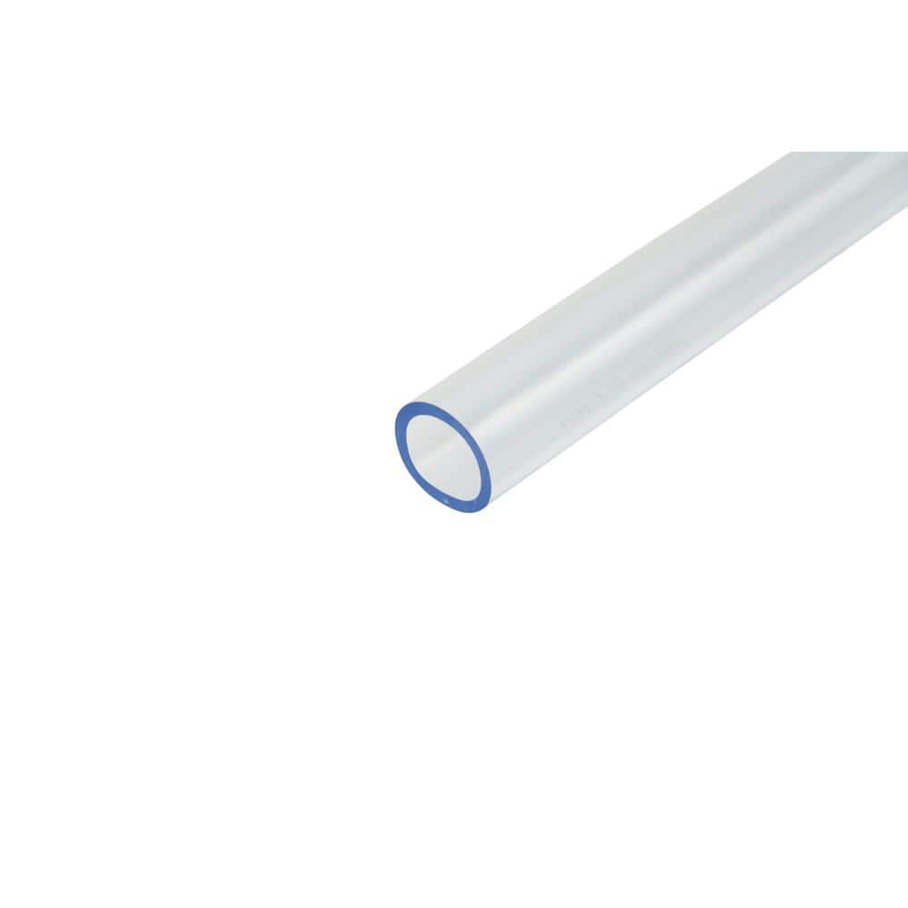 Everbilt 1-5/8 in. O.D. x 1-1/4 in. I.D. x 24 in. Clear PVC Vinyl Tube (2)