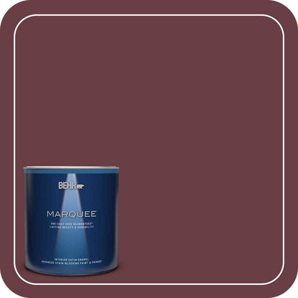 BEHR MARQUEE 1 qt. #T14-11 Imperial Jewel Satin Enamel Interior Paint & Primer