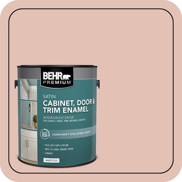 BEHR PREMIUM 1 gal. #S180-2 Sunwashed Brick Satin Enamel Interior/Exterior Cabinet, Door & Trim Paint (2)