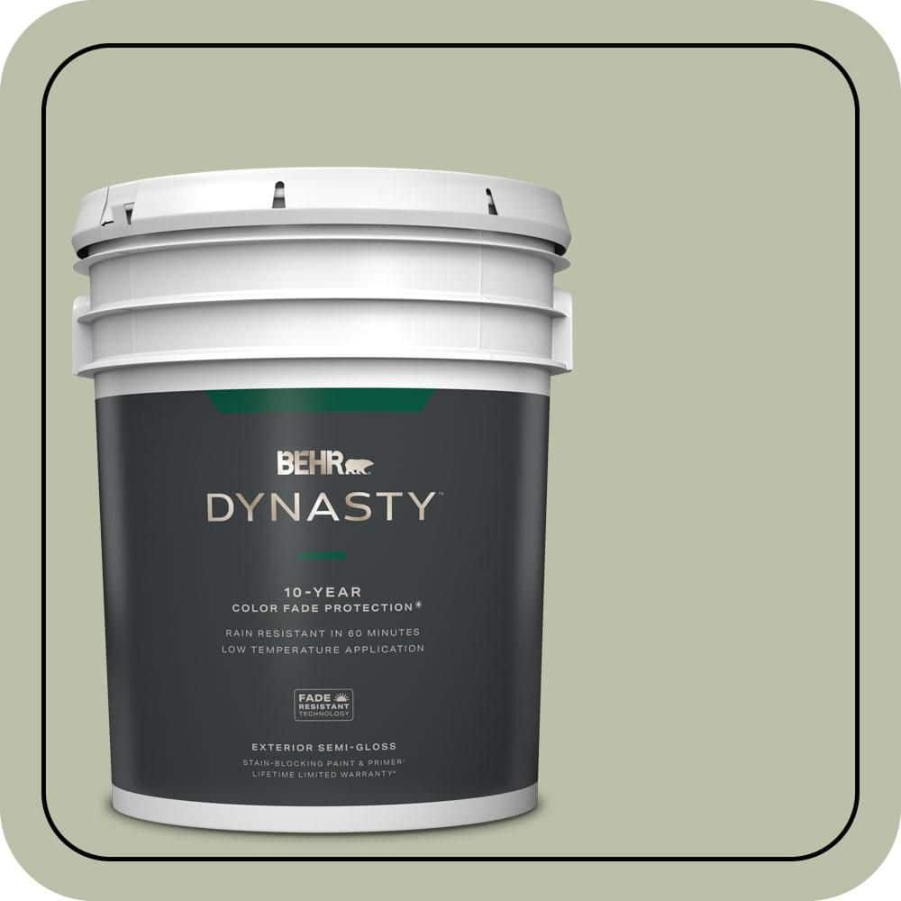 BEHR DYNASTY 5 gal. #S380-3 Urban Nature Semi-Gloss Enamel Exterior Stain-Blocking Paint & Primer