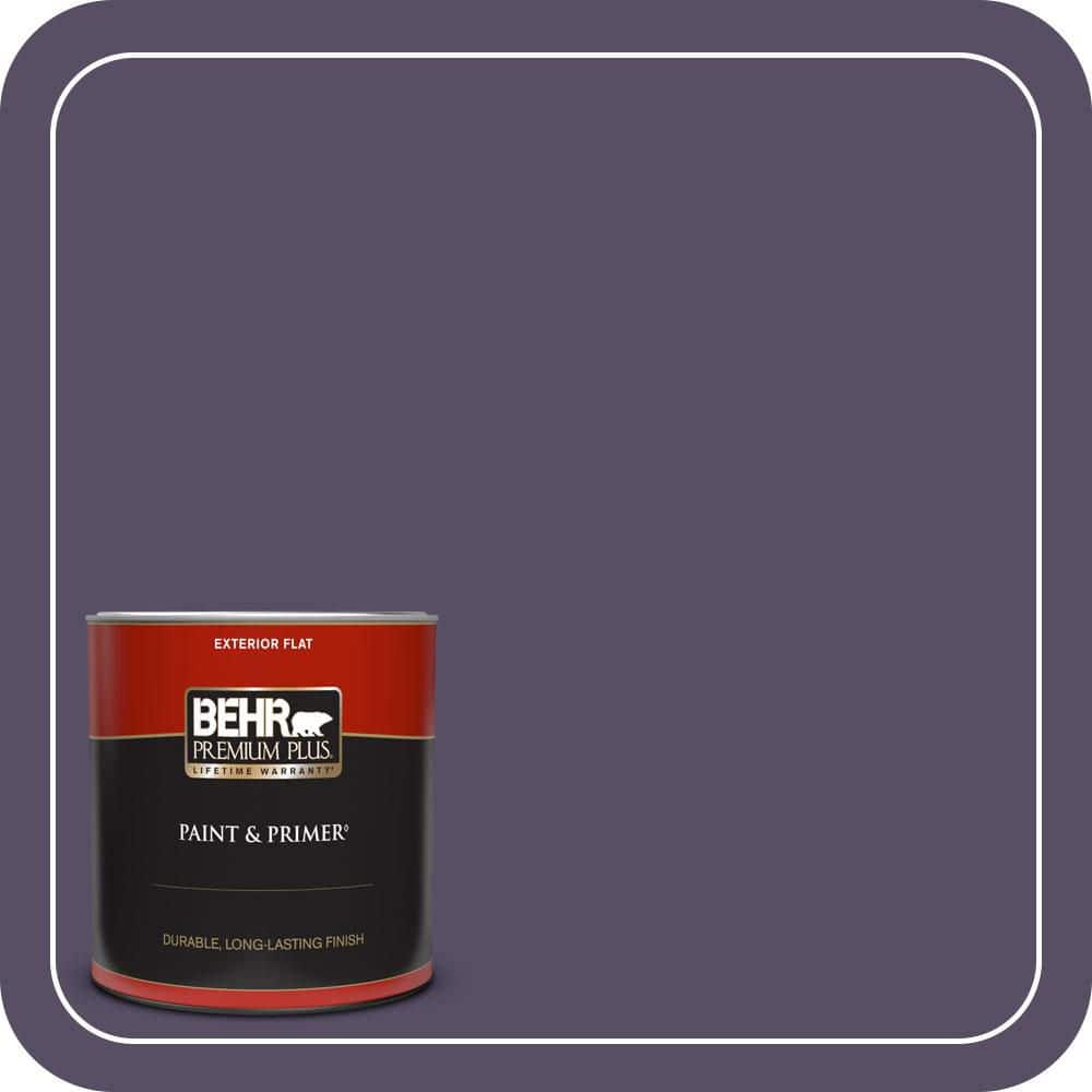 BEHR PREMIUM PLUS 1 qt. #MQ5-38 Illusionist Flat Exterior Paint & Primer